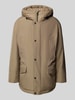 BOSS Orange Relaxed fit parka met capuchon, model 'OSIASS1' Olijfgroen