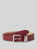 Weinmann Gürtel aus Nappaleder mit Dornschließe Bordeaux