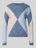 s.Oliver BLACK LABEL Pullover van mix van wol en alpaca Bleu