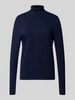 Christian Berg Woman Gebreide pullover met ribboorden Donkerblauw