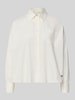 Weekend Max Mara Loose Fit Langarmbluse aus reiner Baumwolle Modell 'OVATTA' Weiss