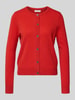 Christian Berg Woman Kurtka z dzianiny z kaszmiru z okrągłym dekoltem Czerwony