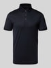 Emporio Armani Regular Fit Poloshirt mit Label-Print Marine