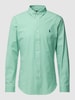 Polo Ralph Lauren Koszula o kroju regular fit z kołnierzykiem typu button down Zielony