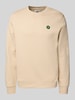 Wood Wood Sweatshirt mit Logo-Badge Modell 'Tye' Beige