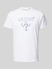 Guess T-shirt met labelprint Wit