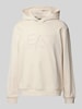 EA7 Emporio Armani Hoodie met labelprint Offwhite