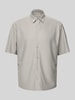 Only & Sons Relaxed Fit Freizeithemd mit 1/2-Arm Modell 'BOYY' Hellgrau