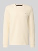 Christian Berg Men Pullover aus Baumwoll-Mix Metallic Beige
