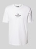 Tommy Hilfiger T-Shirt mit Label-Print Weiss