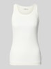 Marc O'Polo Denim Slim fit tanktop van katoenmix  Offwhite