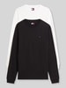 Tommy Jeans regular fit shirts met lange mouwen van puur katoen in set van 2 Offwhite