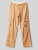 CHAMPION Regular Fit Cargohose mit Label-Patch Camel