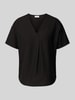 Vila Blusenshirt aus Viskose-Mix mit Leinen-Anteil Modell 'PRISILLA' Black