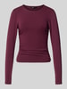 ONLY Regular fit shirt met lange mouwen van katoenmix model 'MIRA' Bordeaux