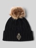 Lauren Ralph Lauren Czapka z dzianiny z pomponem Czarny