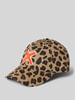 UNIO HAMBURG Base cap met all-over logoprint model 'Kobe' Middenbruin