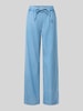 Christian Berg Woman Wide Fit Hose aus Lyocell-Mix mit Tunnelzug Jeansblau