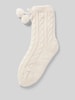 CAPELLI NEW YORK Socken mit Zopfmuster Beige