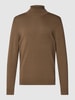 s.Oliver RED LABEL Gebreide pullover met labelstitching Beige