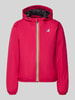 K-WAY kurtka o kroju regular fit z nadrukiem z logo model 'CLAUDETTE' Fuksjowy