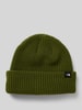 The North Face Strickmütze mit breitem Umschlag und Label-Detail Oliv