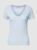 Tommy Jeans T-shirt met labeldetail Lichtblauw