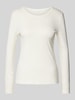 Christian Berg Woman Longsleeve mit Rundhalsausschnitt Offwhite