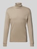 JAKE*S STUDIO MEN Longsleeve aus Viskose mit Rollkragen Khaki