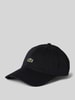 Lacoste Basecap mit Logo-Patch in unifarbenem Design Black