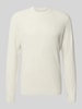 MCNEAL Strickpullover mit gerippten Abschlüssen Ecru Melange