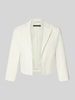 Betty Barclay Cropped Blazer mit Reverskragen Offwhite
