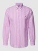 Polo Ralph Lauren Koszula casualowa o kroju slim fit z wzorem w paski Różowy