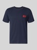 JACK & JONES t-shirt o kroju regular fit z czystej bawełny z detal z logo Granatowy