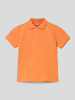 Mayoral Poloshirt mit gerippten Ärmelabschlüssen Orange