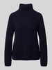 Drykorn Strickpullover mit Stehkragen Modell 'ARWEN' Marine