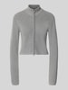 NOISY MAY® Slim fit jack van katoenmix model 'Dara' Middengrijs