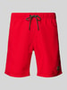 Shiwi Badehose mit Label-Patch Modell 'Mike' Rot