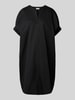 FREE/QUENT Knielange jurk met stretch, model 'Xenia' Zwart