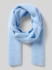 Christian Berg Woman Grof gebreide sjaal in rechthoekig model Lichtblauw