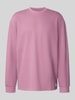 Hugo Blue Regular fit sweatshirt van katoenmix, model 'NUWOLO' Oudroze