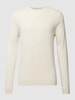 MCNEAL Strickpullover mit Rundhalsausschnitt Offwhite meliert