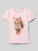 Name It T-Shirt mit Rundhalsausschnitt Modell 'HANI' Rosa