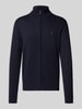 Tommy Hilfiger Regular fit gebreid jack van puur katoen Marineblauw