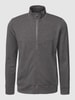 Mey Sweatjacke mit Stehkragen Modell 'ENJOY' Mittelgrau meliert