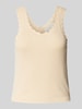 Guess Tanktop in riblook, model 'JOVIE' Zand