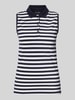 Christian Berg Woman Tanktop mit Polokragen Dunkelblau