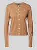 Polo Ralph Lauren Strickjacke mit Label-Stitching Camel