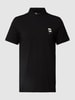 Karl Lagerfeld Poloshirt mit Motiv-Patch Black