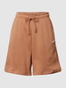 Nike Sweatshorts met labelstitching Lichtbruin